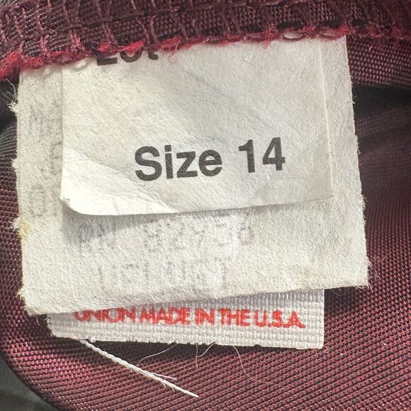 Vtg Y2k 90s Red Black Velvet Two Piece Floral Whimsigoth Fairy Prom Gown Sz 14 - Picture 9 of 12